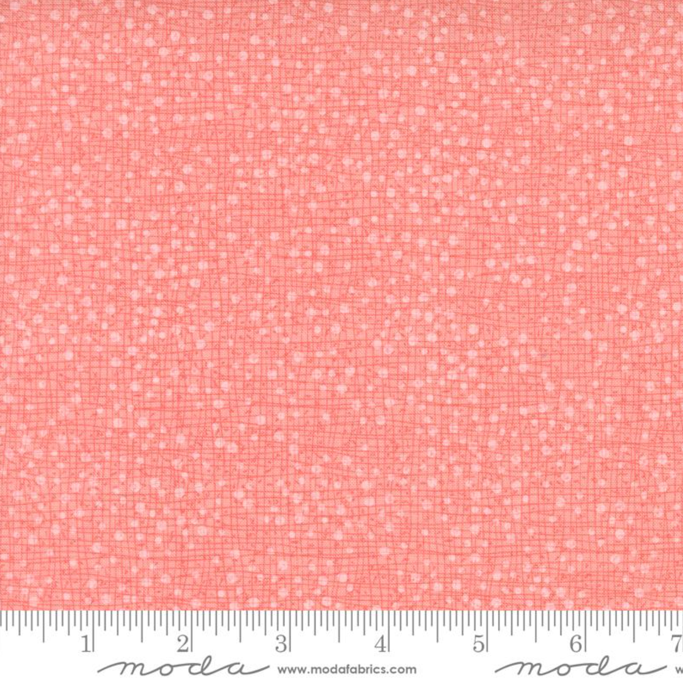 Dotty Thatched Carnation – fabric – colorful textile design