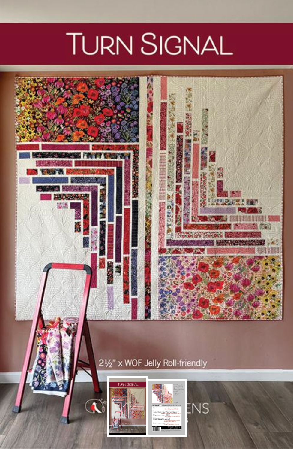 Turn Signal, Quilt Kit – quilt kit – colorful textile design