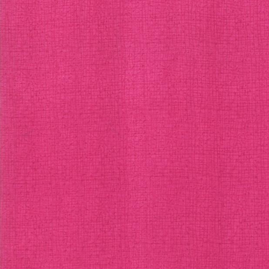 Thatched Fuchsia quilting cotton fabric by Robin Pickens for Moda Fabrics — vibrant fuchsia-hot pink tonal crosshatch blender. 100% cotton, 43–44" wide. Available at IraRobi Quilts.