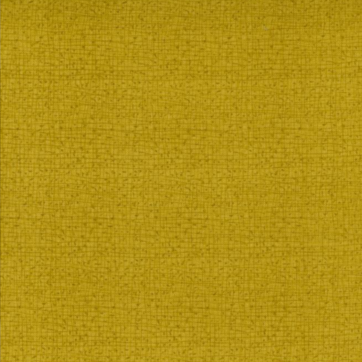 Thatched Green Cury quilting cotton fabric by Robin Pickens for Moda Fabrics — golden olive-curry tonal crosshatch blender. 100% cotton, 43–44" wide.