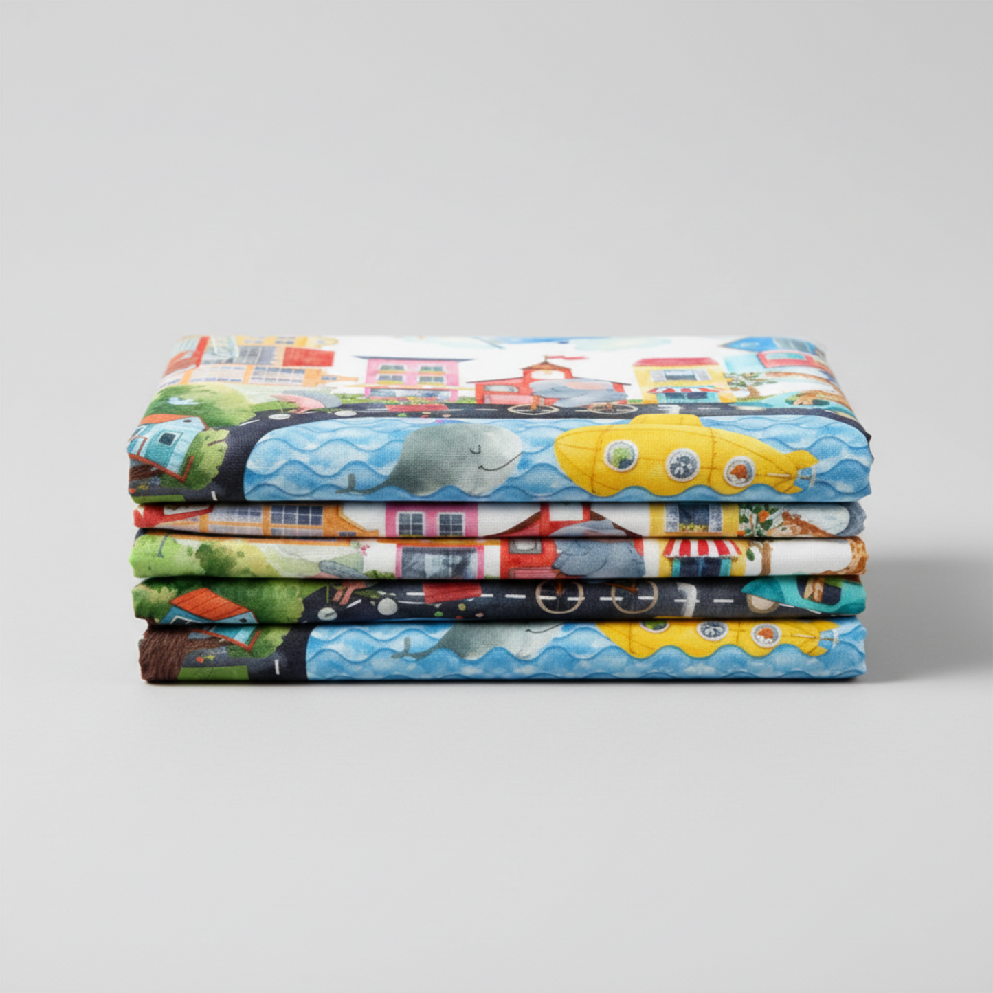 On the Go Multi Quilt Panel 36" folded to show fabric quality and packaging