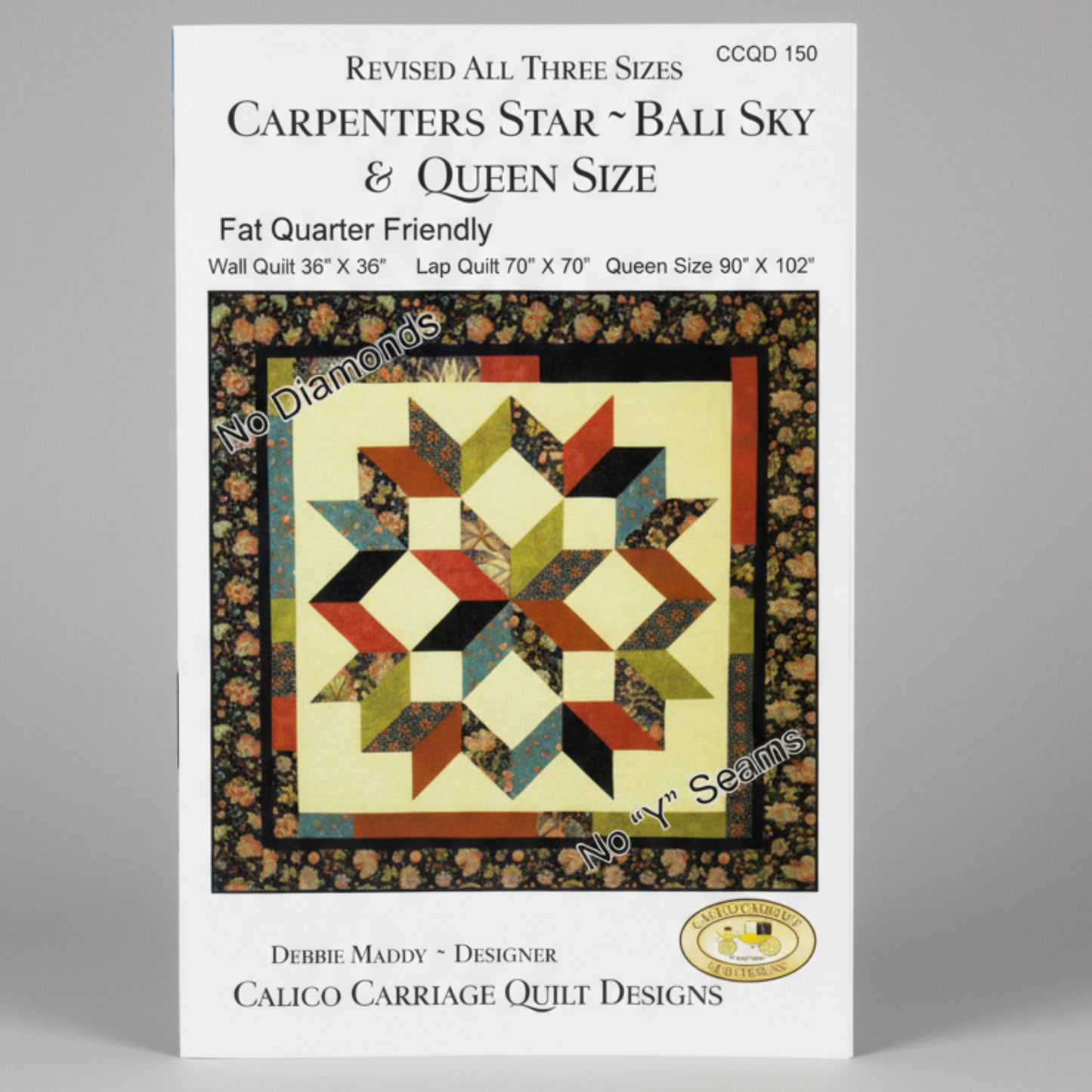 Carpenters Star Bali Sky Revised Quilt Pattern