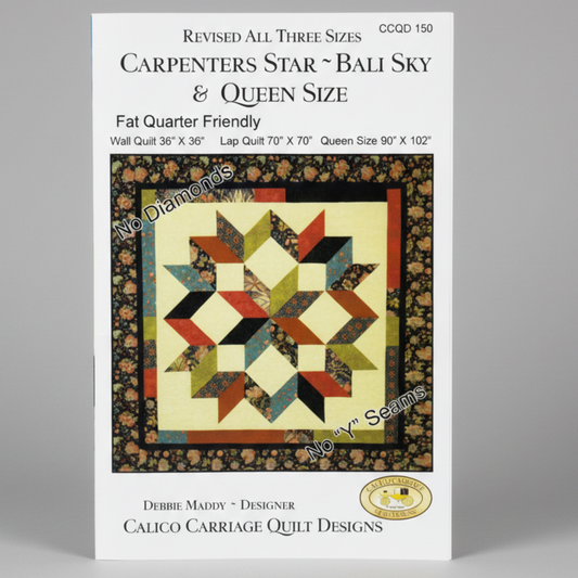 Carpenters Star Bali Sky Revised Quilt Pattern