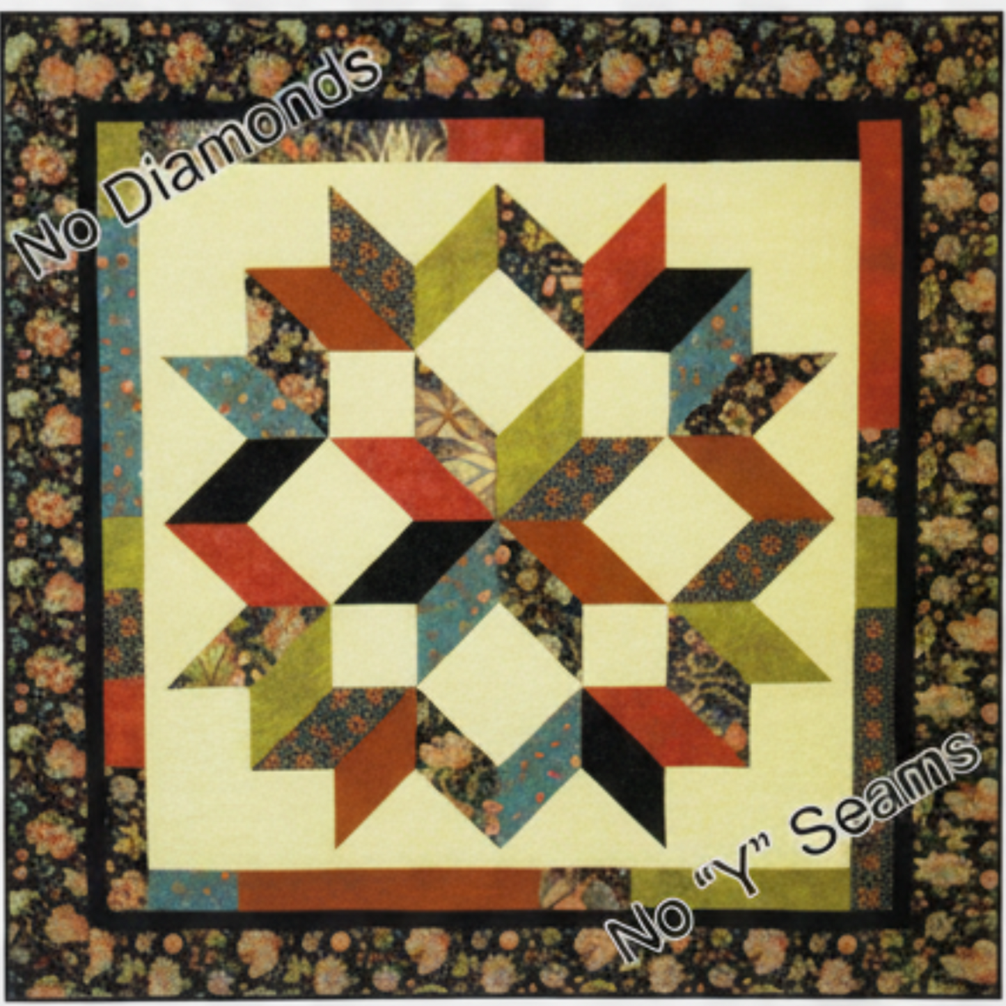 Quilt pattern cover for 'Carpenters Star ~ Bali Sky' with star design and Calico Carriage branding.