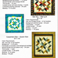 Quilt pattern book with star and Bali Sky designs, fabric requirements, and Calico Carriage Quilt Designs branding.