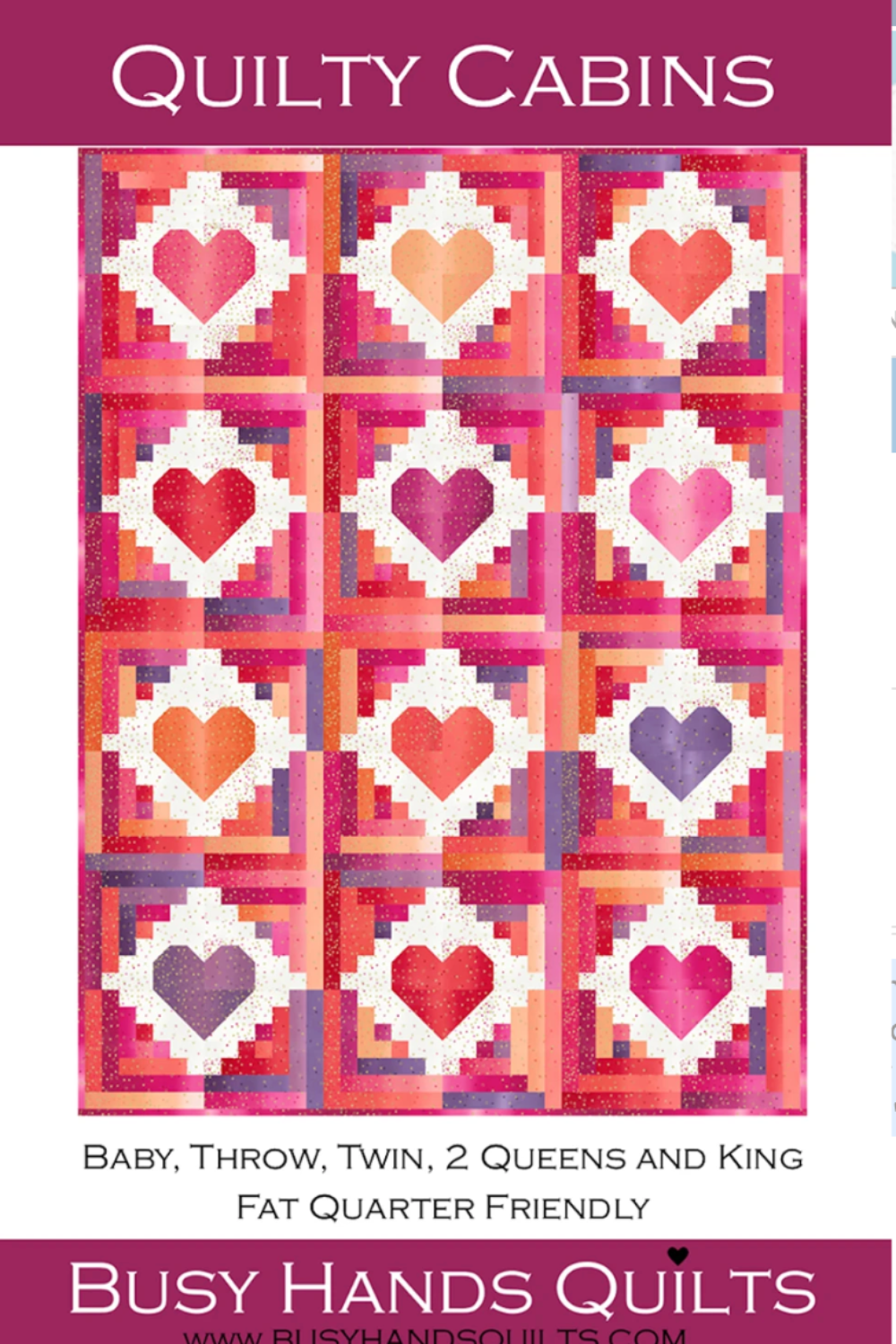 Quilty Cabins Quilt Pattern