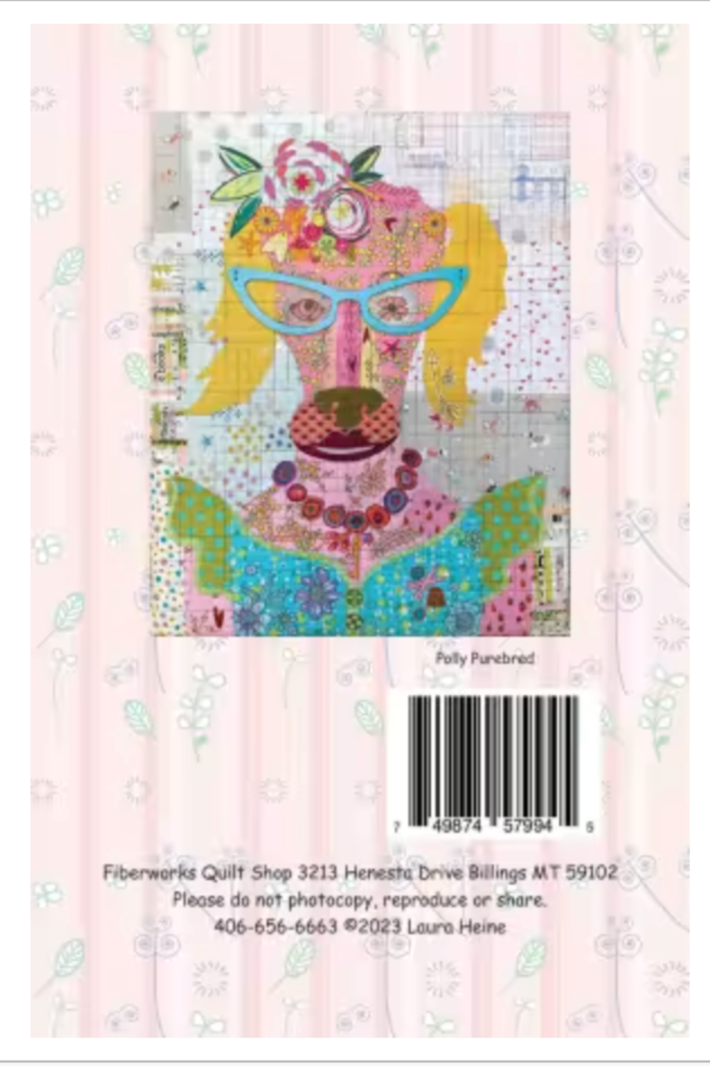 Product packaging with a stylized illustration of a dog wearing glasses and a pink background.