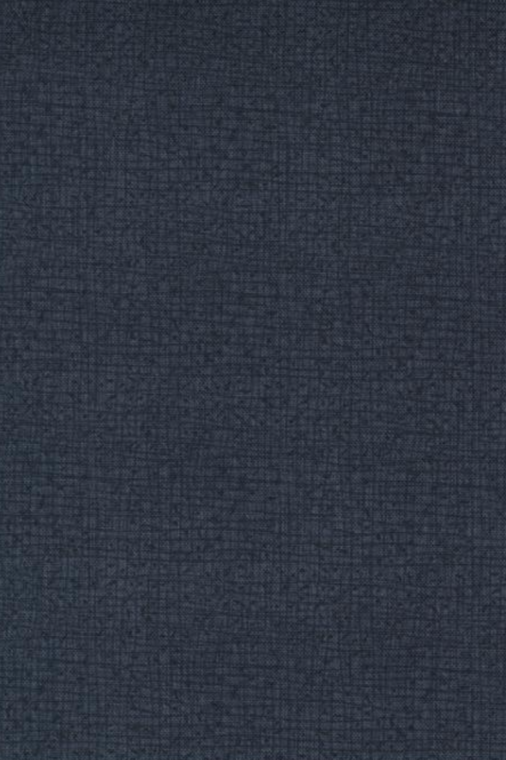 Thatched Soft Black quilting cotton by Robin Pickens for Moda Fabrics — vertical close-up showing the deep navy-black ground with signature crosshatch texture detail. 100% cotton, 44–45" wide. Available at IraRobi Quilts.