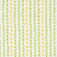 Dandi Duo Cream fabric by Robin Pickens for Moda Fabrics, with vertical green stitched X marks and tiny yellow starbursts on cream.