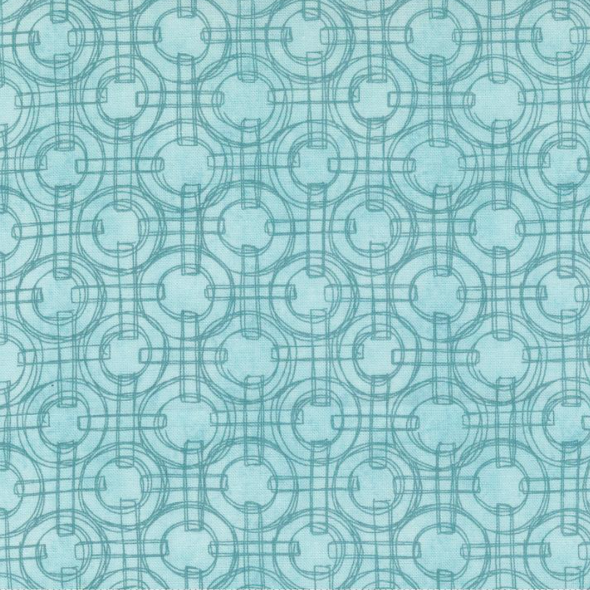 Teal geometric pattern on a teal background