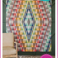 Modern quilt pattern – Tripping Out – colorful geometric rectangle HST quilt design