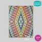 Modern quilt pattern – Tripping Out – colorful geometric rectangle HST quilt design