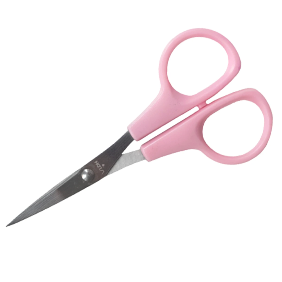 Curved Blade Embroidery Scissors Pink by LDH Scissors