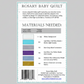 Rosary Baby Quilt materials list and fabric requirements for creating a 39 inch by 39 inch rosary-inspired baby quilt