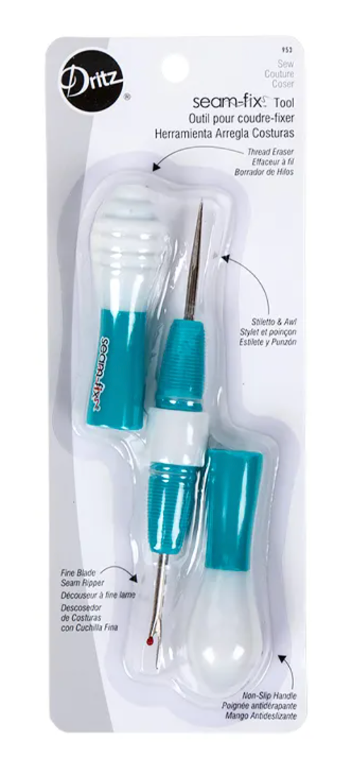 Dritz Seam-Fix Seam Ripper & Awl – Multi-Purpose Sewing Tool