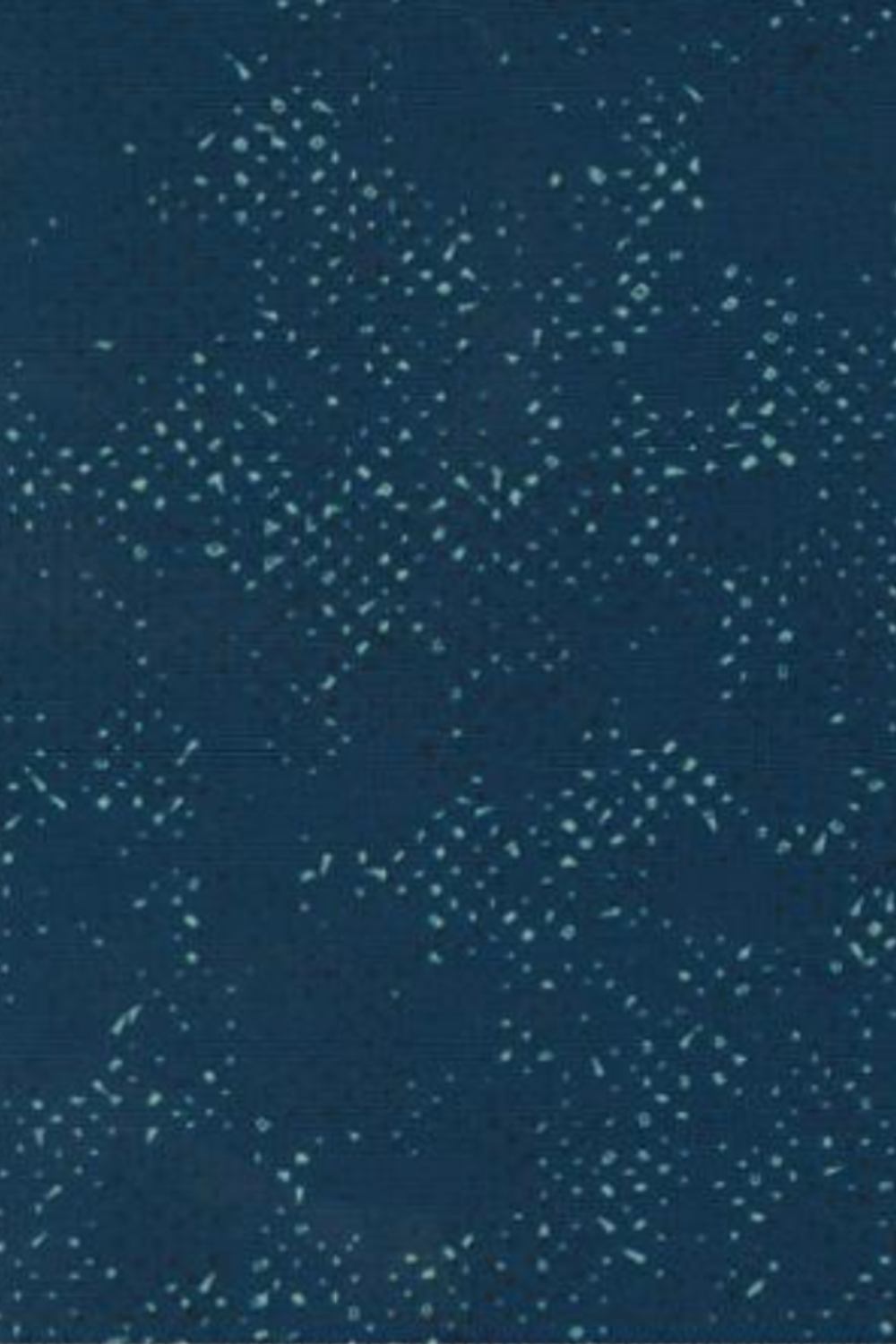 Spotted Mood Dark Blue fabric by Zen Chic for Moda Fabrics — deep teal-navy ground with scattered light dot texture, 100% cotton quilting blender. Available at IraRobi Quilts.