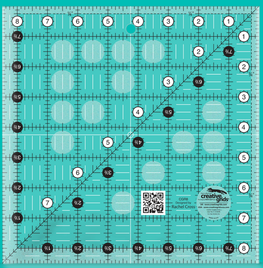 Creative Grids Quilt Ruler 8-1/2in Square