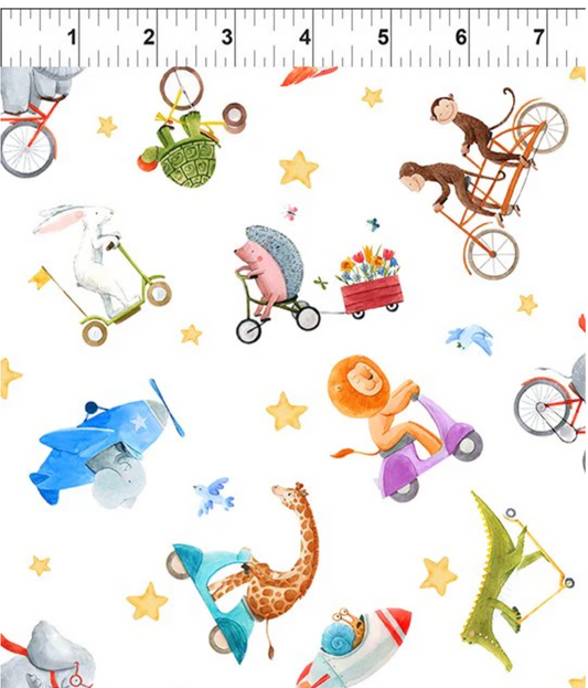 On the Go - Tossed - Multi by Jason Yenter (In the Beginning Fabrics)