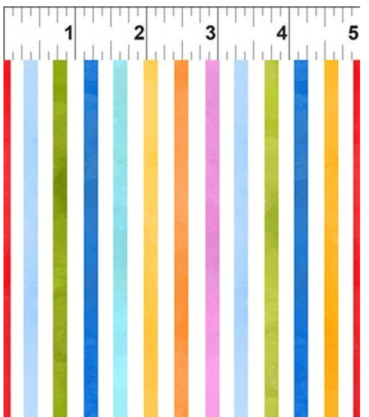 On the Go – Stripes Multi  by Jason Yenter (In the Beginning Fabrics)