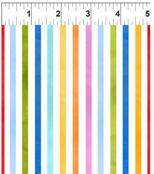 On the Go – Stripes Multi  by Jason Yenter (In the Beginning Fabrics)