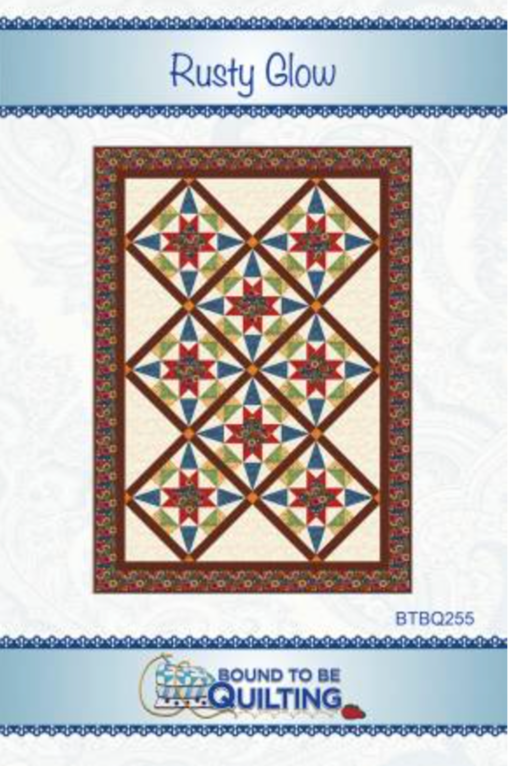 Rusty Glow – quilt pattern – colorful textile design