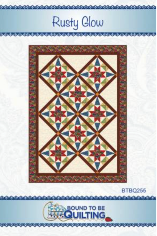 Rusty Glow – quilt pattern – colorful textile design