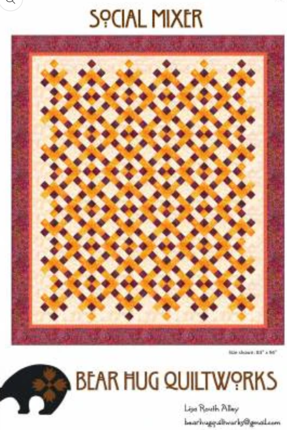 Social Mixer – quilt pattern – colorful textile design