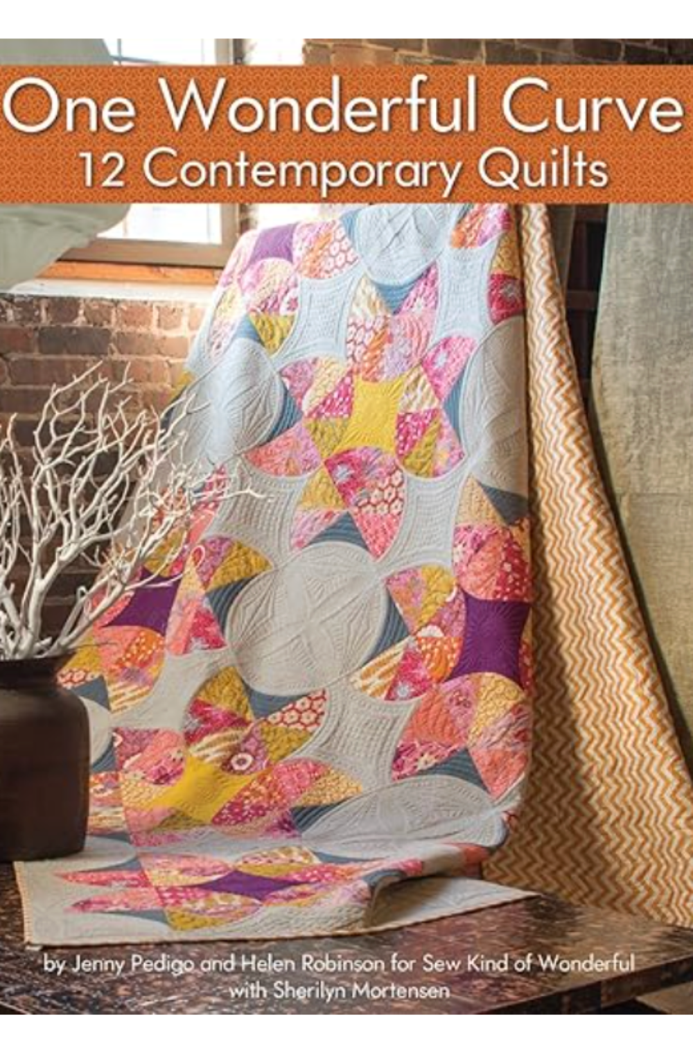 this one-size, one-curve block is the basis for each of the 12 amazingly unique quilts.