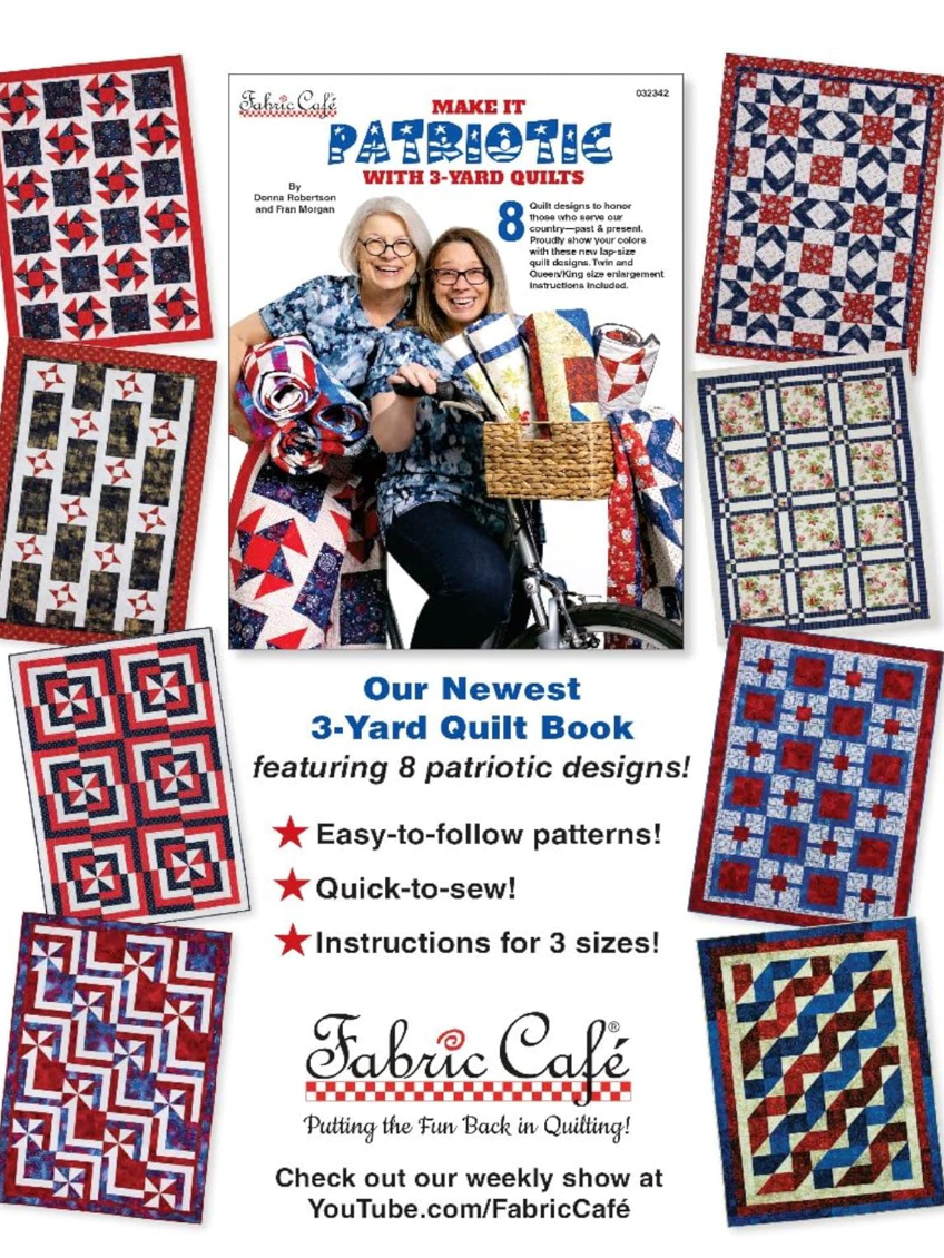 Make it Patriotic With 3-Yard Quilts – book – colorful textile design