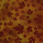 Autumn Celebration Brown Maple Leaves tonal blender fabric by Jason Yenter for In The Beginning Fabrics — dark burgundy maple leaf silhouettes scattered on a warm mottled amber and rust ground. Versatile fall coordinate for Thanksgiving quilts, table runners, and seasonal home décor. Available at IraRobi Quilts.