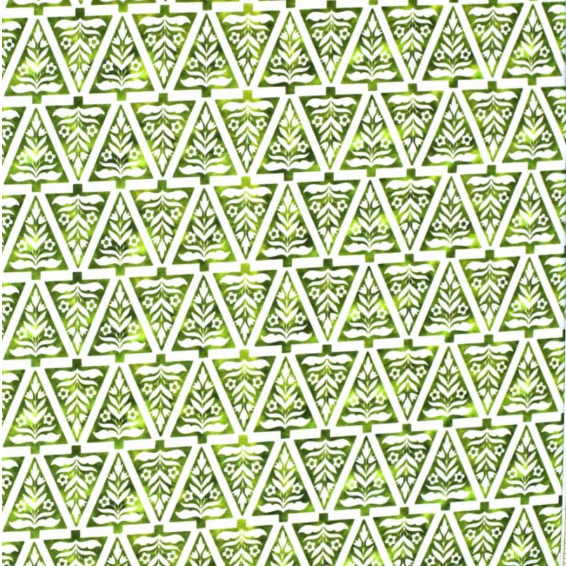 NYSNO (New Snow) - Green Trees – fabric – colorful textile design
