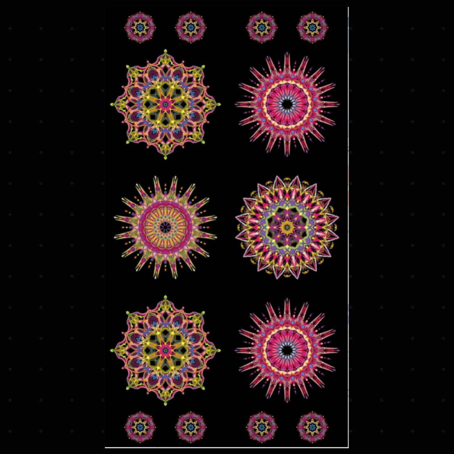 Needle Stars - Red/Multi Quilt Panel - 24" – fabric panel – fabric panel included