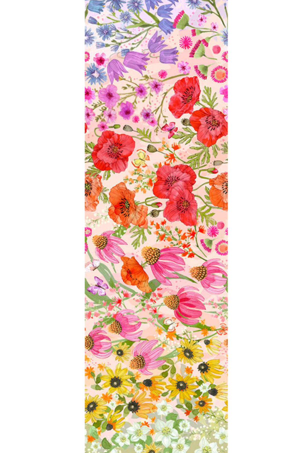 Superbloom Pastel by Robin Pickens – fabric – colorful textile design