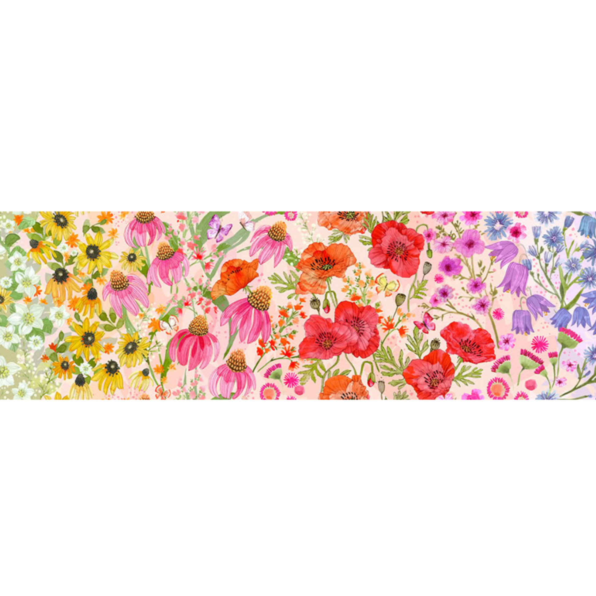 Superbloom Pastel by Robin Pickens – fabric – colorful textile design