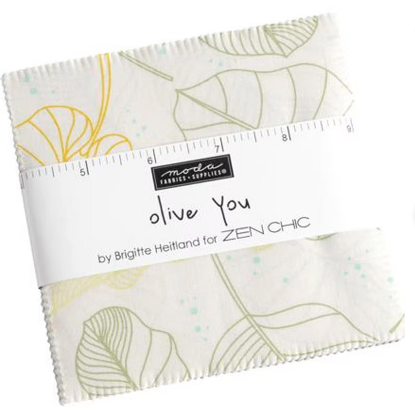 Olive You by Zen Chic for Moda Fabrics, Charm Pack 5" x 5", 42 Pcs.