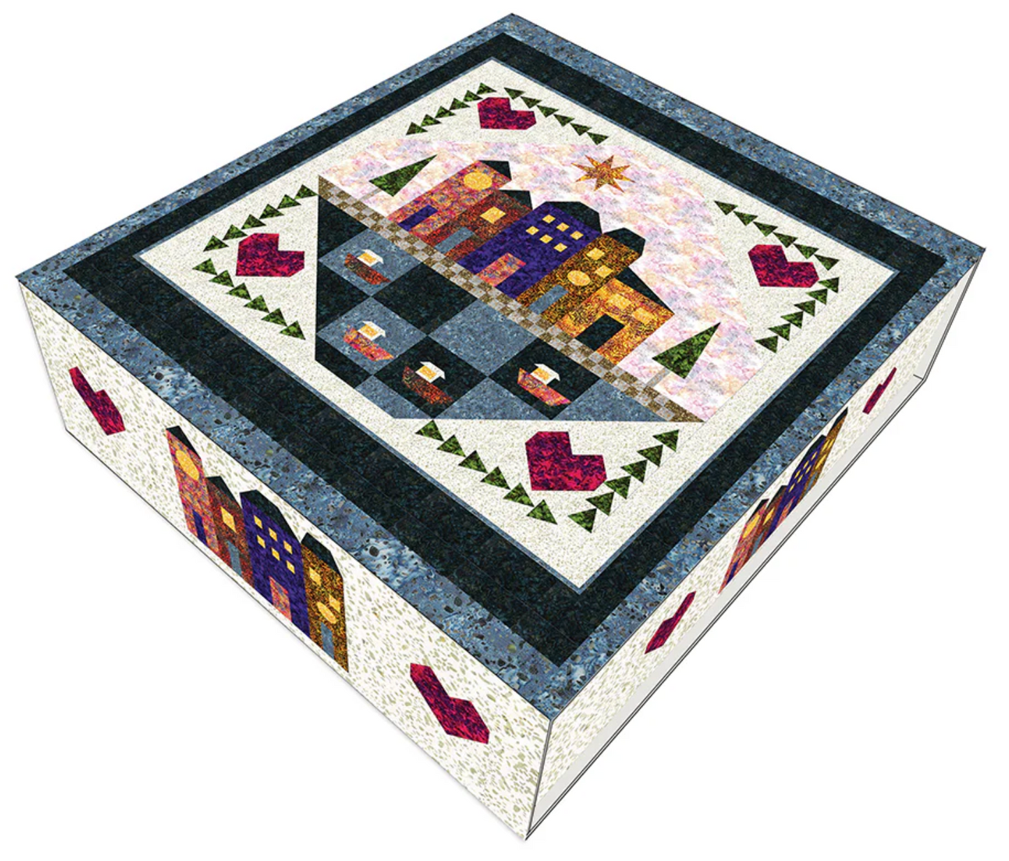 Expressions Batiks - Walking with my Daughter Quilt Kit – quilt kit – colorful textile design