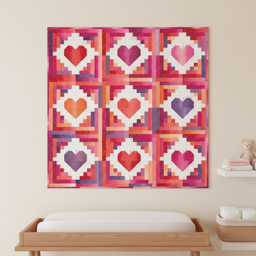 Quilty Cabins Quilt Pattern