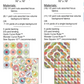 Quilt pattern sheet for 'Sunny Rays' with colorful quilt design and material requirements.