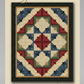 Nancy Rink Log Cabin Star quilt pattern with colorful geometric design on a beige background