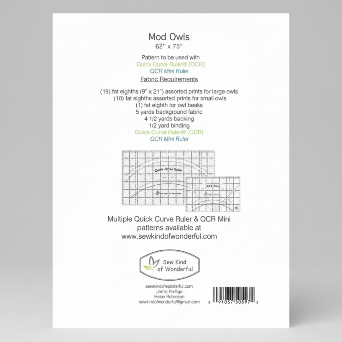 Fabric pattern requirements with ruler illustration on a white background