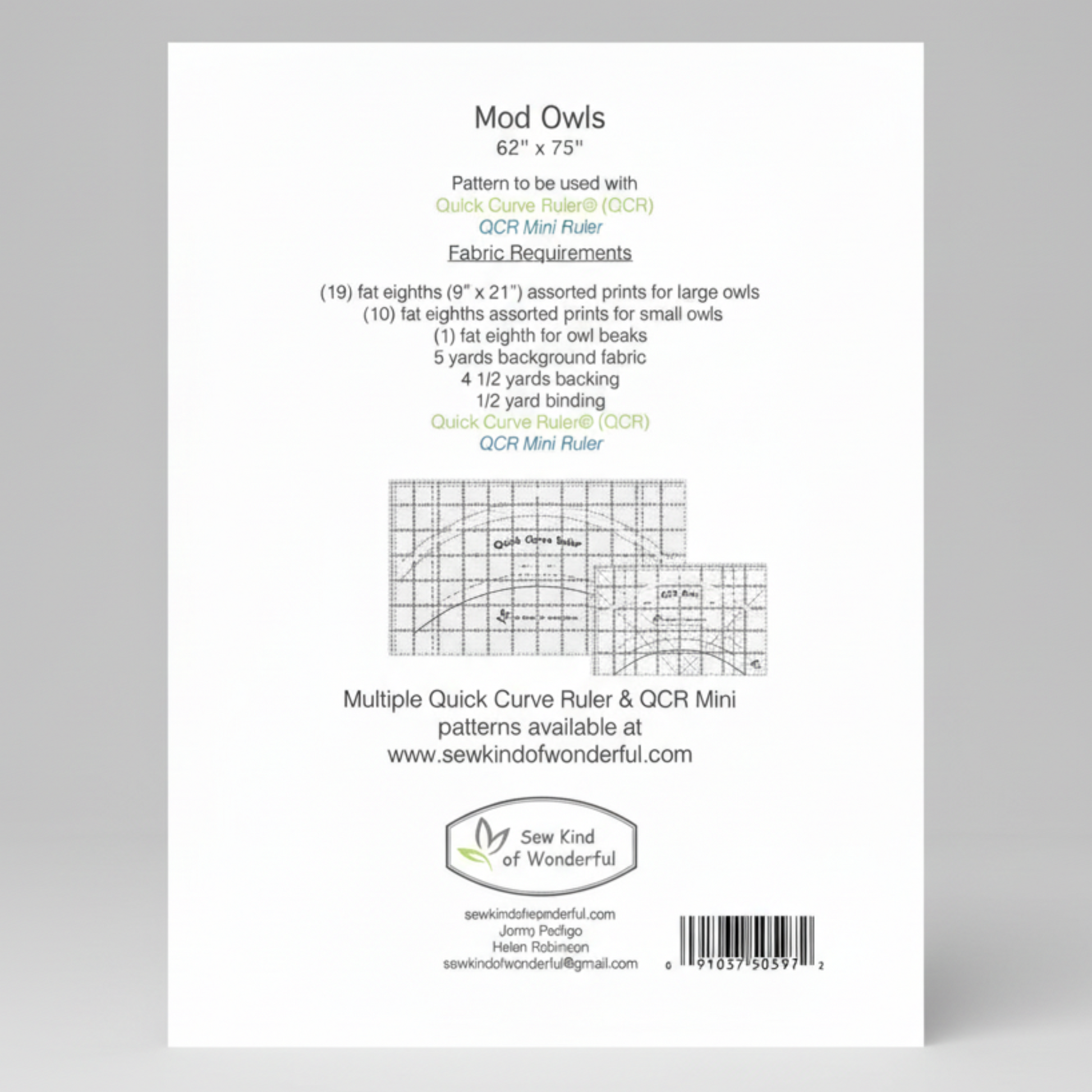 Fabric pattern requirements with ruler illustration on a white background