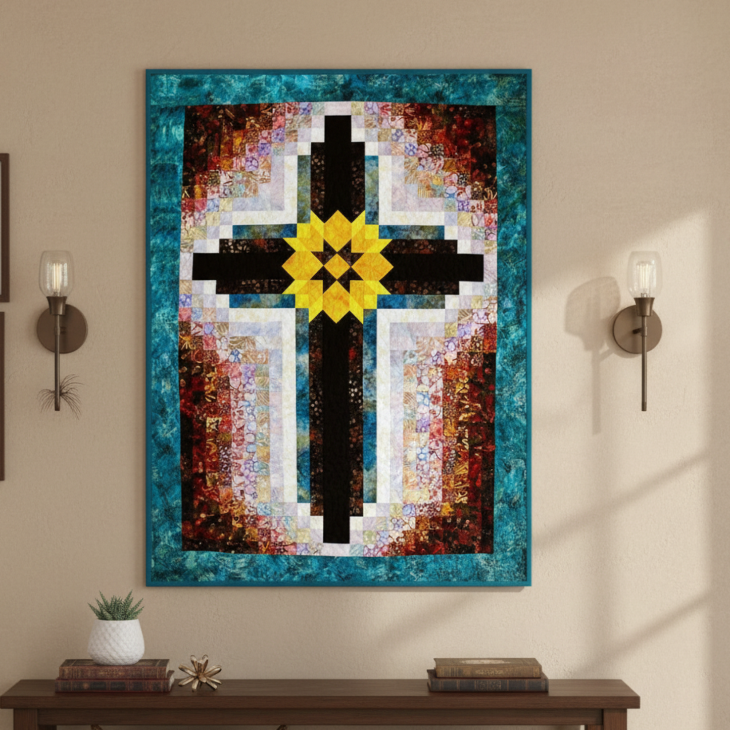 Painted Cross Quilt Pattern