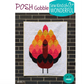Quilt pattern featuring a colorful gobble design on a white background, with 'POSH Gobble' and 'Sew Kind of Wonderful' branding.