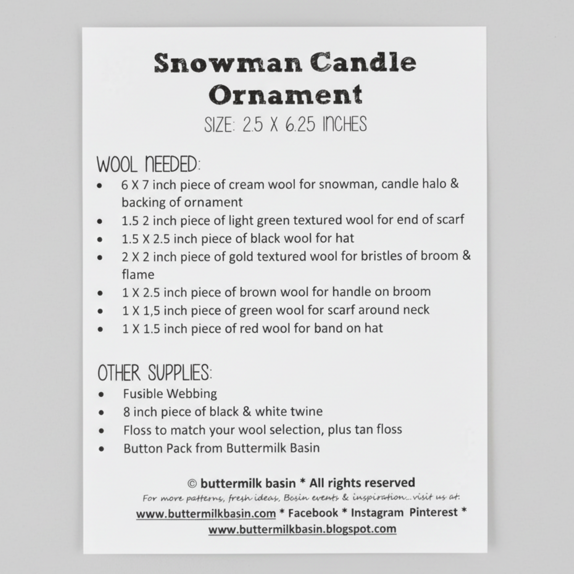 Instructions for a snowman candle ornament with required materials on a white background.