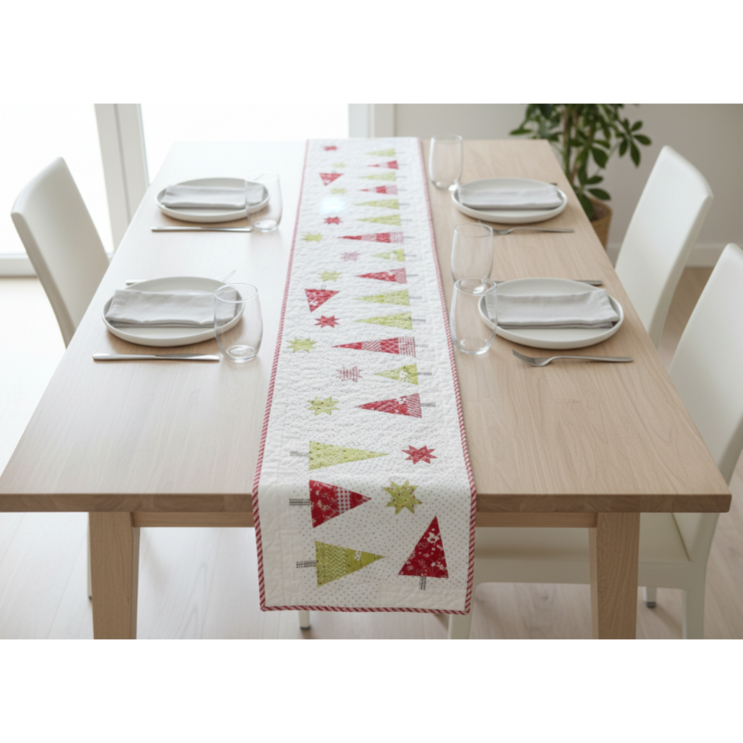 Snowy Pines Table Runner Pattern