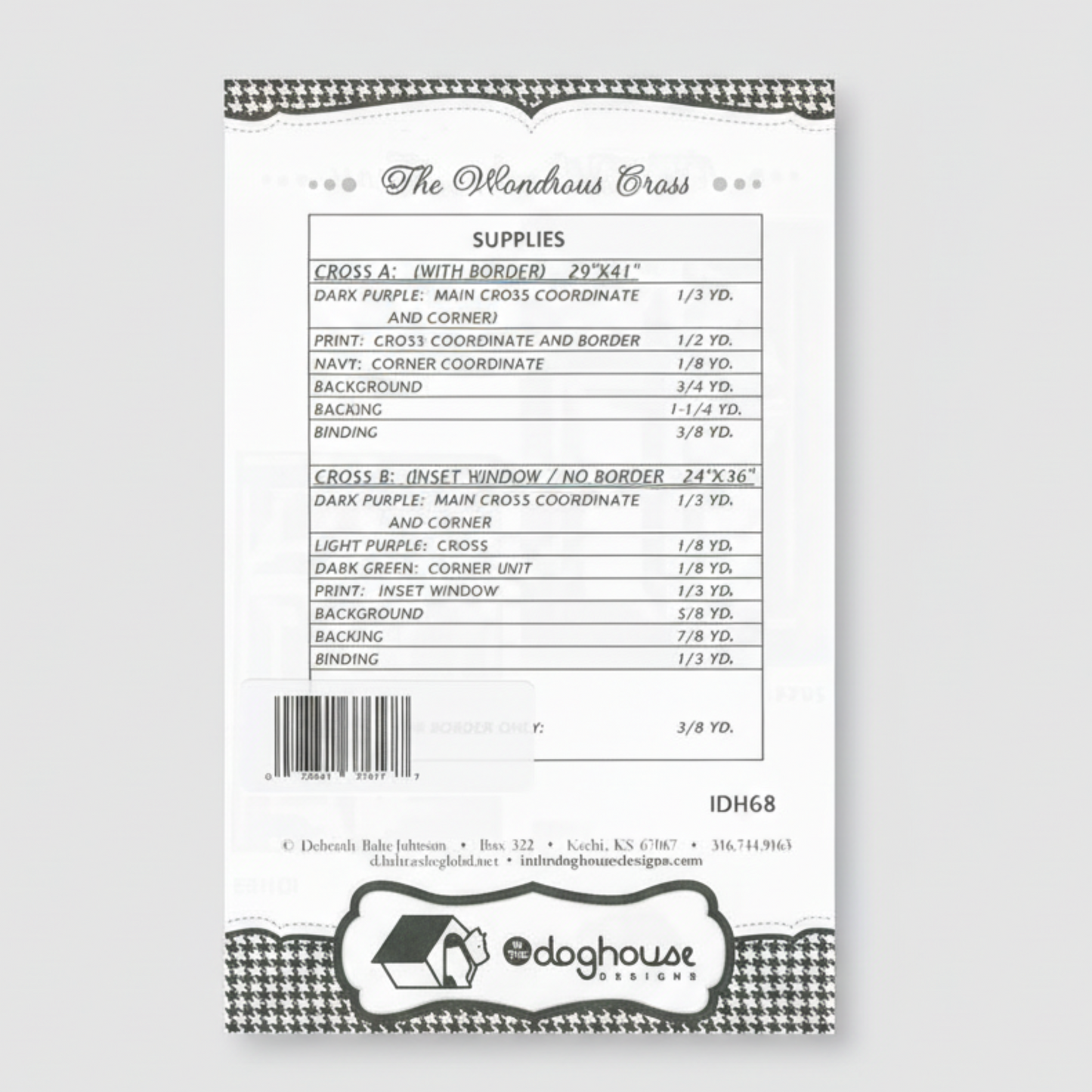 The Wondrous Cross Quilt Pattern