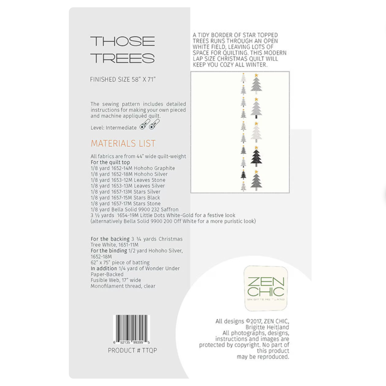 Those Trees Quilt Pattern