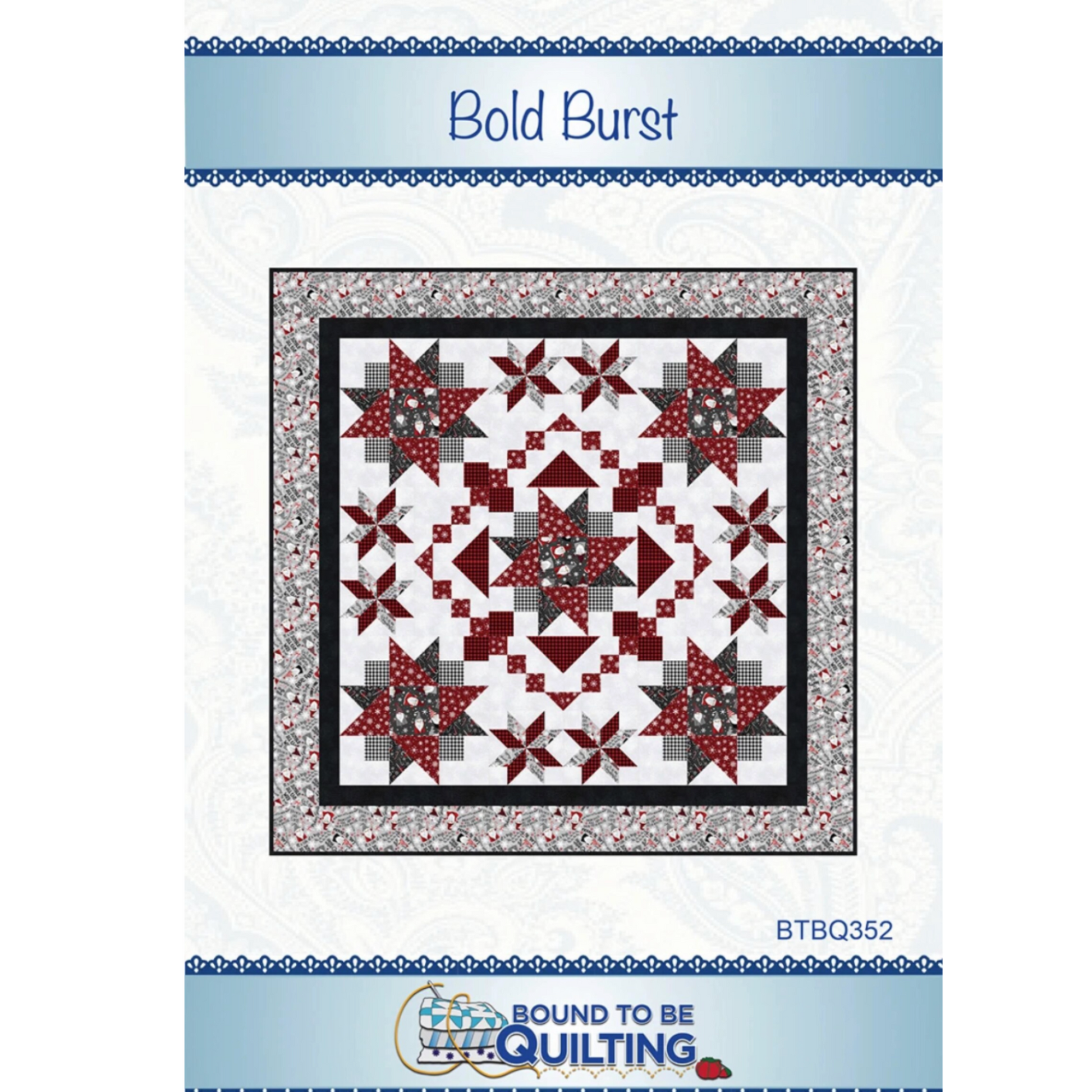 Bold Burst – quilt pattern – colorful textile design