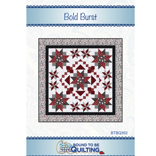 Bold Burst – quilt pattern – colorful textile design