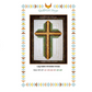 Quilt pattern for a Log Cabin Christian Cross with QuiltFOX Design branding.